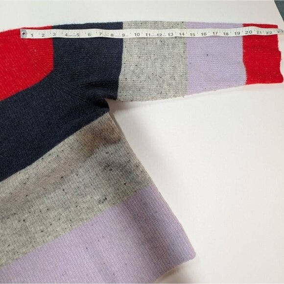 Court & Rowe Sweater Striped Colorblock Red Gray Purple Womens XXL - Picture 6 of 7